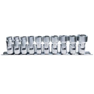 Skinnesæt m/ Ledtoppe 3/8" mm 10 dele