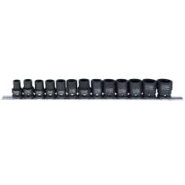 Skinnesæt m/ Slagtoppe 1/2" mm 13 dele