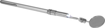 LED inspektionsspejl Ø30 mmmed teleskopstang (L=665 mm)
