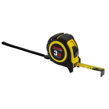 Båndmål 3Mx16MM Gummibelagt ABS hus med Power-lås Båndmål 3Mx16MM Gummibelagt ABS hus med Power-lås