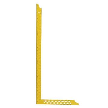 Tømrervinkel 700x300x35 mm med dobbelt skala og opmærkningshuller Tømrervinkel 700x300x35 mm med dobbelt skala og opmærkningshuller