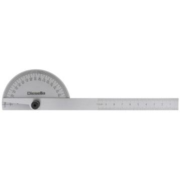 Gradmåler 85x150 mm med solid gradueret bue Gradmåler 85x150 mm med solid gradueret bue