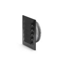 Rist med studs Fresh Ø80 mm, 165 x 165 mm, sort