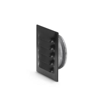 Rist med studs Fresh Ø100 mm, 145 x 145 mm, sort Rist med studs Fresh Ø100 mm, 145 x 145 mm, sort