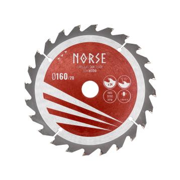 NORSE Carpenter rundsavsklinge til træ 160 x 2,2 x 20 mm, Z24