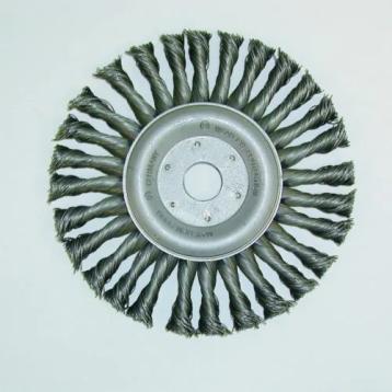 Hjulbørste, 178 x 22,23 x 0,5 mm, snoede børster Hjulbørste, 178 x 22,23 x 0,5 mm, snoede børster