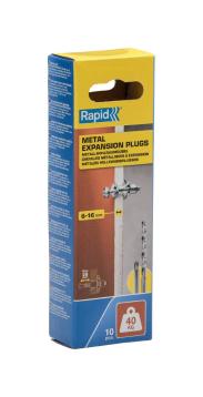 Metalekspansionsskrue til gips M5 x 48 mm, Rapid, 10 stk.