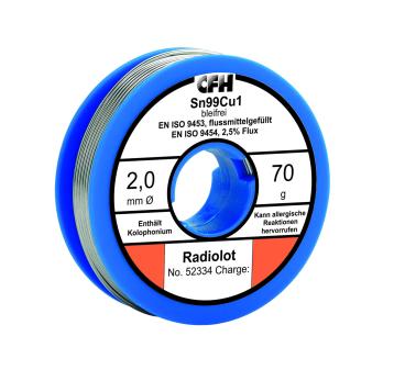 Loddetin radio Ø2,0, 250 g. - Blyfri