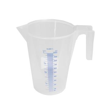 Plast kande med måleskala - 1 liter