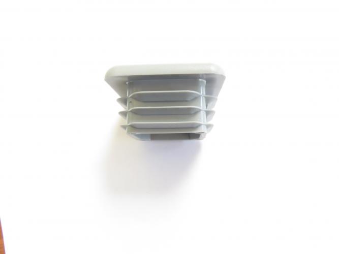 Plastprop til firkantrør, 40x40, 2,6-4,0 mm - Grå
