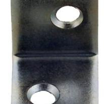 Vinkeljern 38 x 13 x 2 mm, elgalvaniseret, 4 stk.