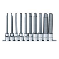 Skinnesæt m/ Lange Bitstoppe 1/2" Unbrako tommer 10 dele