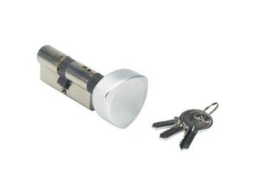 Knopcylinder 60 mm europrofil med 3 nøgler