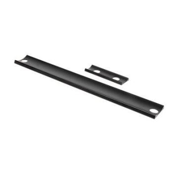 Adapterplade 3018LION i sort aluminium til Lion portlukker, Ø60 mm stolpe