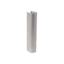 Ubelagt aluminiumsskal til Lion portlukker, kan pulverlakeres