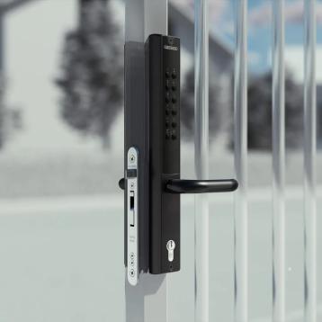 Batteridrevet kodetastatur Vera til indbygningslåse, dobbeltsidet Batteridrevet kodetastatur Vera til indbygningslåse, dobbeltsidet
