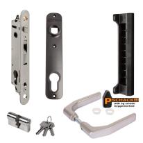 Fortylock komplet sæt 40P-JP til 40 x 40 mm profiler, sort frontplade