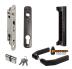 Fortylock komplet sæt 40P-GP til 40 x 40 mm profiler, sort frontplade