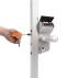 Mekanisk kodelås Vinci, sølv, til flade profiler 10-30 mm Mekanisk kodelås Vinci, sølv, til flade profiler 10-30 mm