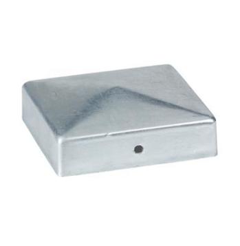 Stolpehætte til påskruning til firkantet profil 80 x 80 mm, varmgalvaniseret Stolpehætte til påskruning til firkantet profil 80 x 80 mm, varmgalvaniseret