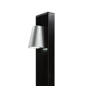 Tricone LED-belysning til hegn og låger, sort RAL 9005 | LOCINOX