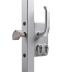 Dobbelt cylinderlås til skydeporte, firkantede 50 mm profiler, sølv, VSZ + T14 | LOCINOX – billede 2 Dobbelt cylinderlås til skydeporte, firkantede 50 mm profiler, sølv, VSZ + T14 | LOCINOX – billede 2