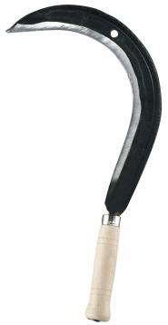 Segl, buet, 42 cm, træskaft, Leborgne Segl, buet, 42 cm, træskaft, Leborgne