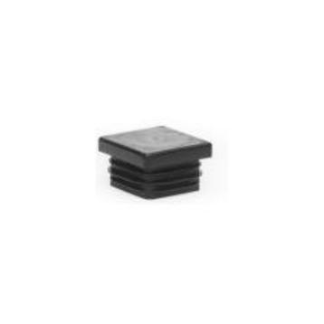 Plastprop til firkantrør 25x25, 1,0-3,0 mm - Sort - smedebutikken.dk