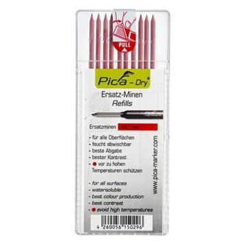 Refill for PicaDry - rød - 10 stifter, PICA Refill for PicaDry - rød - 10 stifter, PICA