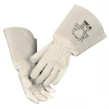Tighandske m. kevlar, m. 14 cm manchet, str. 10