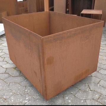 Plantekasse i cortenstål, med hjul, 1000 x 400 x 500 mm(+hjul) Plantekasse i cortenstål, med hjul, 1000 x 400 x 500 mm(+hjul)