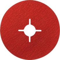 Fiberskive, Ø125, korn 36+, keramisk