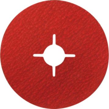 Fiberskive, Ø125, korn 36+, keramisk