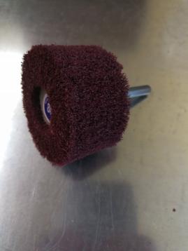 Slibevifte (kombi), fibral/fleece, Ø50 x 40 mm, korn 80