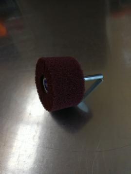 Slibevifte (kombi), fibral/fleece, Ø50 x 30 mm, korn 240