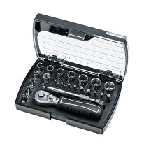 Topnøglesæt, 1/4", 23 dele