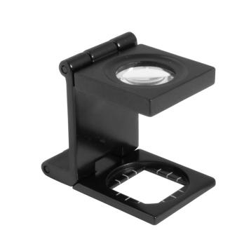 Foldbar lup trådtæller 7X i metal hus Ø15 glaslinse mm/inch skala Foldbar lup trådtæller 7X i metal hus Ø15 glaslinse mm/inch skala